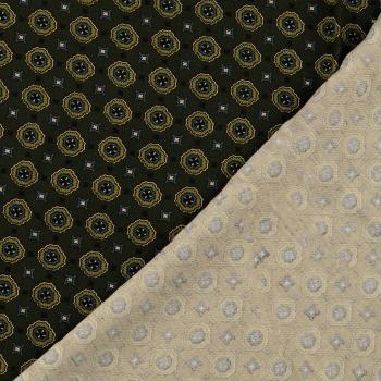 Viskose-Twill mit kleinem Unisex-Muster, grün